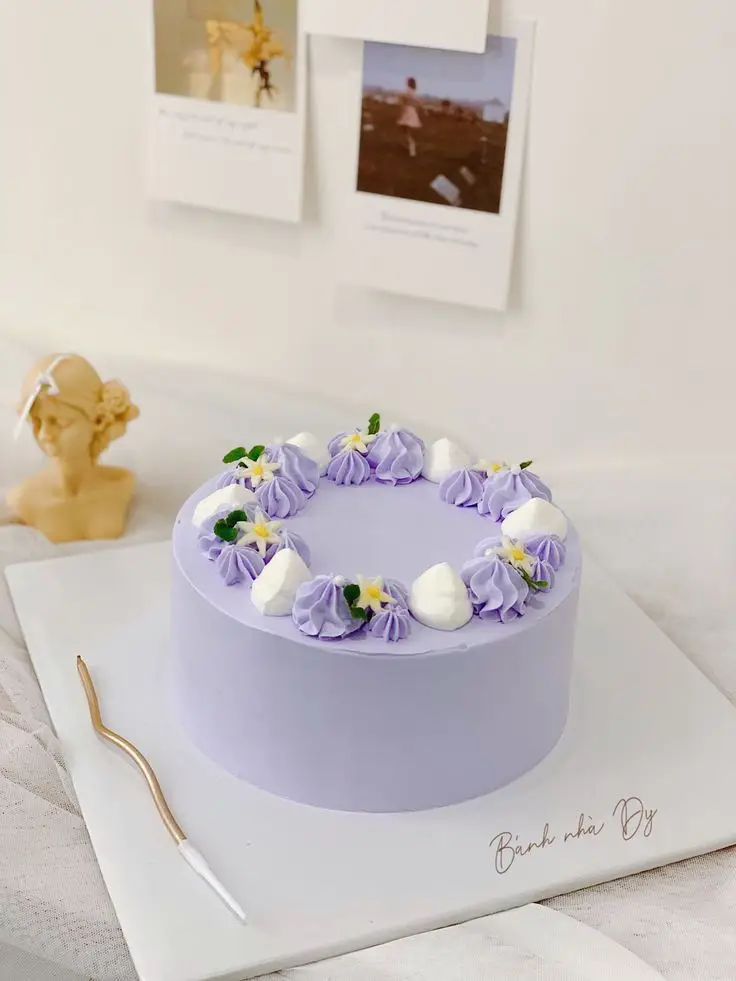 Bánh Kem Màu Tím Pastel - Bộ Sưu Tập Ảnh Đẹp 3