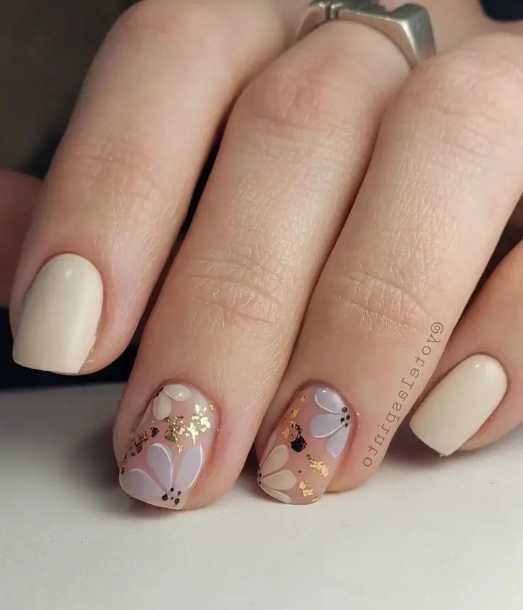 Mẫu nail vẽ hoa đơn giản - Nghệ thuật làm đẹp từ thiên nhiên 3