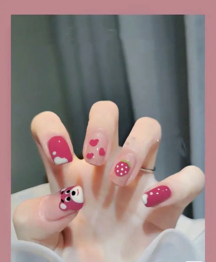 Mẫu nail vẽ hoa đơn giản - Nghệ thuật làm đẹp từ thiên nhiên 4