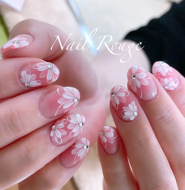 Mẫu nail vẽ hoa đơn giản - Nghệ thuật làm đẹp từ thiên nhiên 10