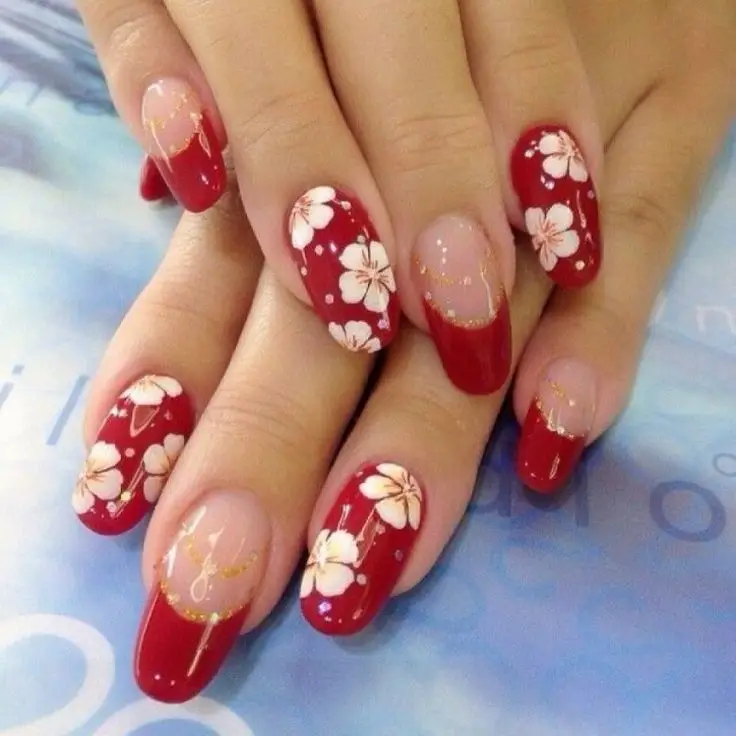 Mẫu nail vẽ hoa đơn giản - Nghệ thuật làm đẹp từ thiên nhiên 13