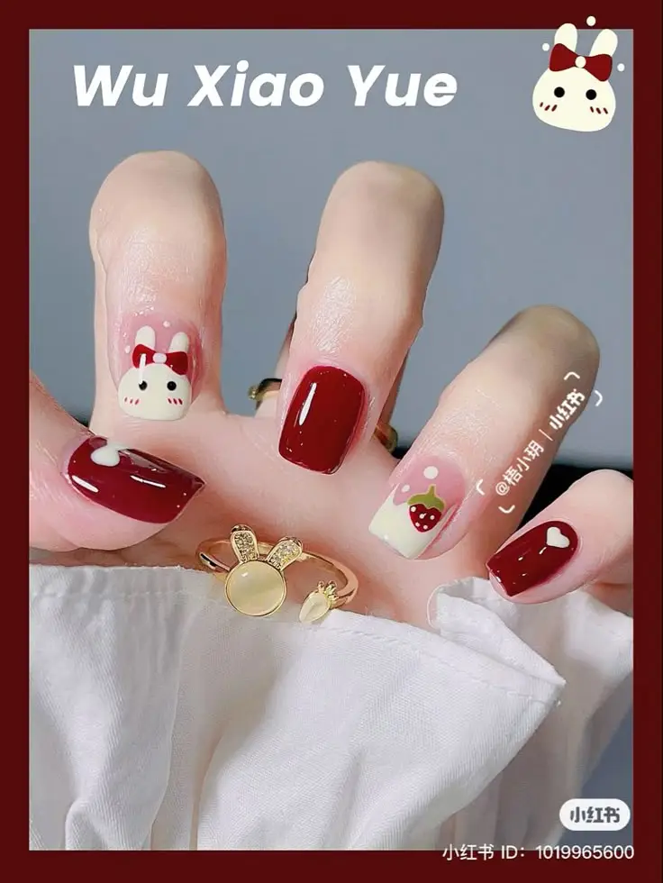 Mẫu nail vẽ hoa đơn giản - Nghệ thuật làm đẹp từ thiên nhiên 16