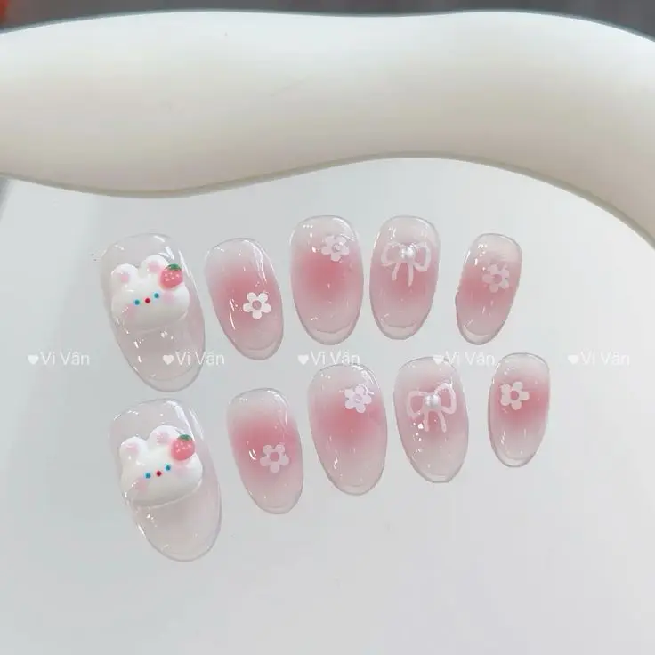 Mẫu nail vẽ hoa đơn giản - Nghệ thuật làm đẹp từ thiên nhiên 41