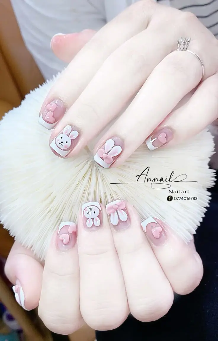 Mẫu nail vẽ hoa đơn giản - Nghệ thuật làm đẹp từ thiên nhiên 47