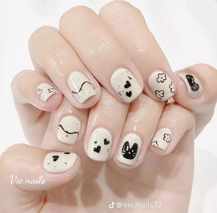 Mẫu nail vẽ hoa đơn giản - Nghệ thuật làm đẹp từ thiên nhiên 53