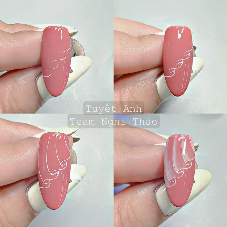 Mẫu nail vẽ hoa đơn giản - Nghệ thuật làm đẹp từ thiên nhiên 58