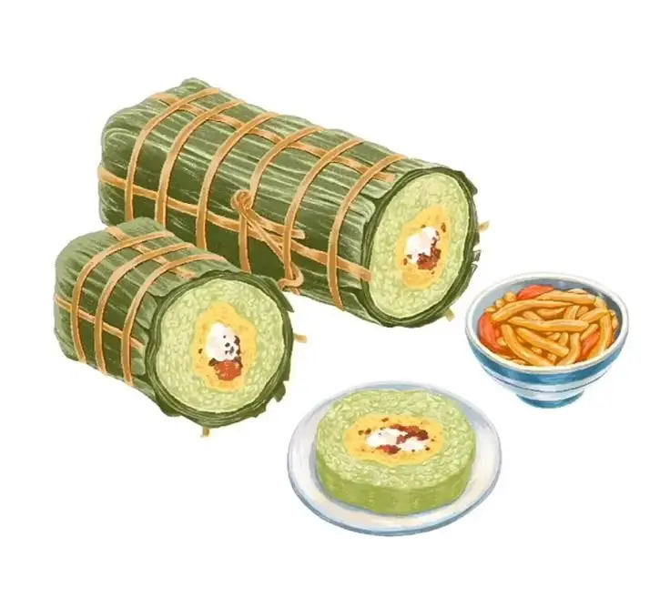 Vẽ bánh chưng, bánh tét cho dịp Tết Nguyên Đán 11