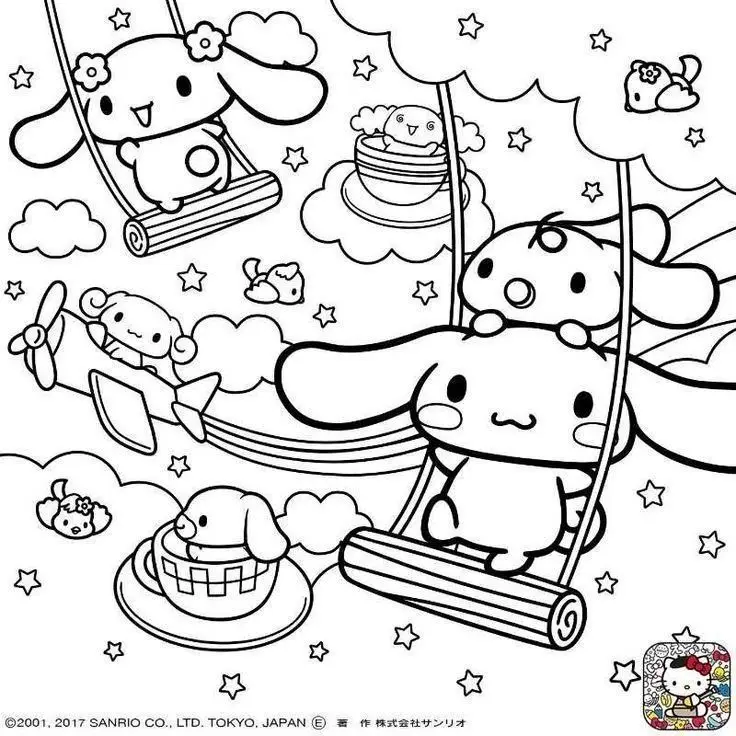 Cinnamoroll Tranh Tô Màu Kuromi Cute - Tuyển Tập Hình Ảnh Đáng Yêu 40