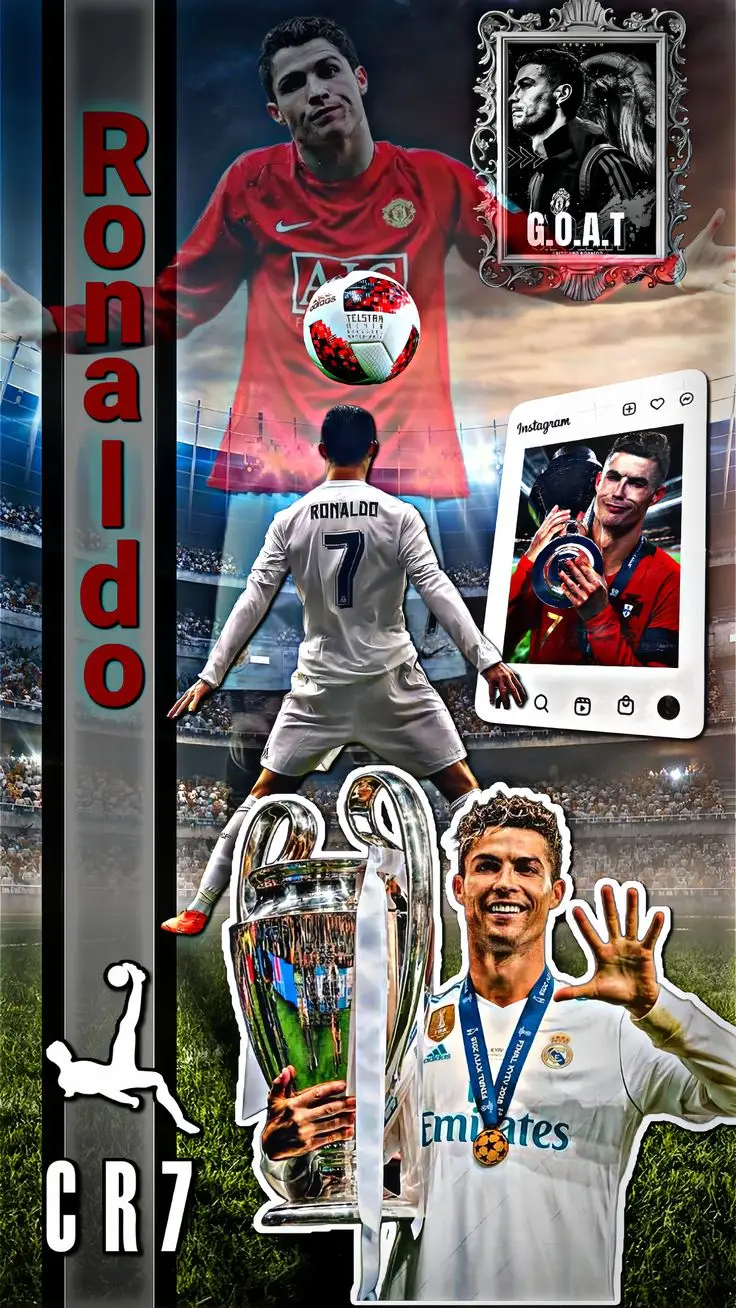 Hình nền ảnh Ronaldo đẹp 3D cho điện thoại 7