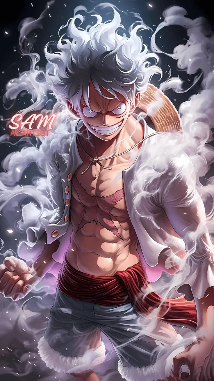 Hình nền Luffy Gear 5 cho fan One Piece 24