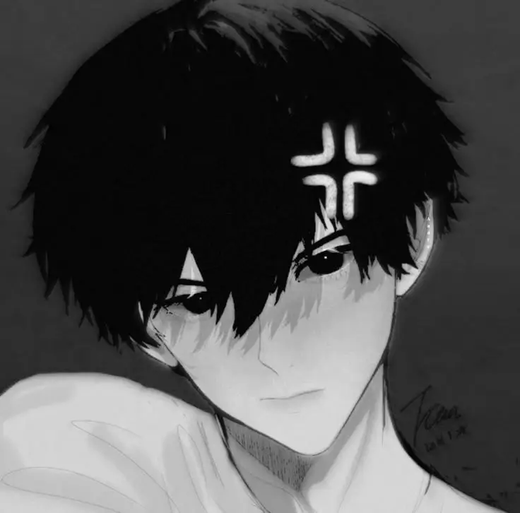 Sad Boy Avatar Anime Đen Trắng Đầy Cảm Xúc 8