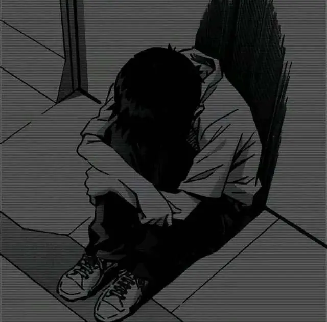 Sad Boy Avatar Anime Đen Trắng Đầy Cảm Xúc 10