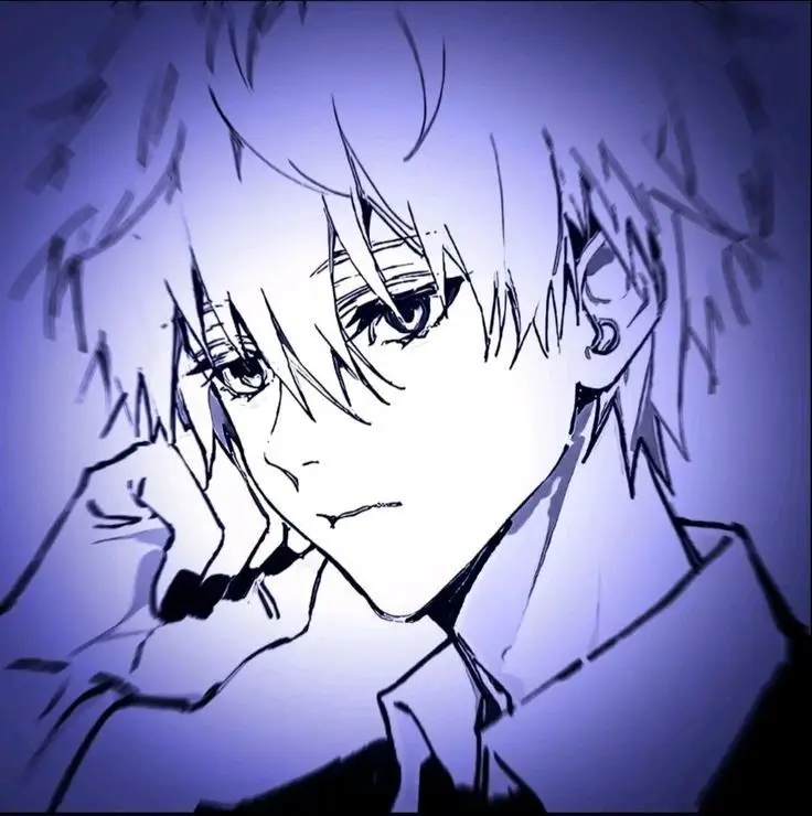 Sad Boy Avatar Anime Đen Trắng Đầy Cảm Xúc 20