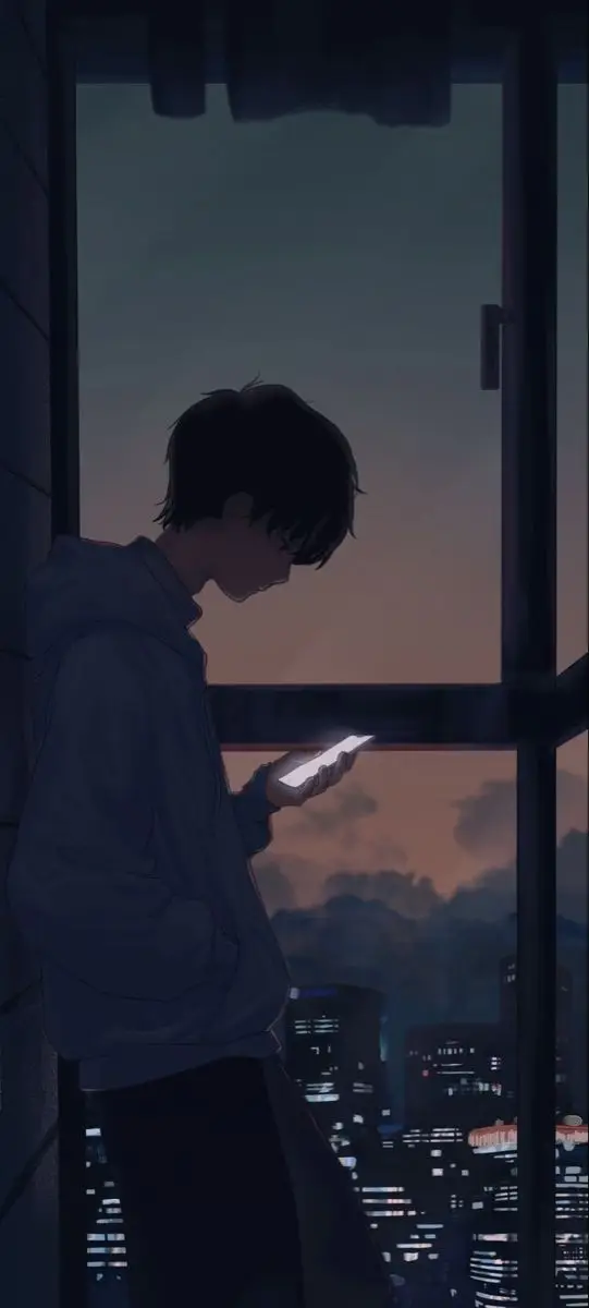 Sad Boy Avatar Anime Đen Trắng Đầy Cảm Xúc 42