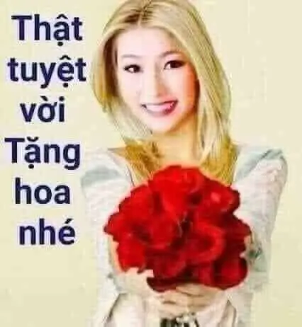 Tặng Em Bông Hoa Meme: Bộ Ảnh Độc Đáo Và Dễ Thương 24