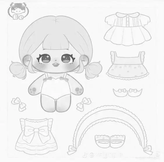 Tô Màu Búp Bê Chibi - Sáng Tạo Với Những Hình Ảnh Dễ Thương 52