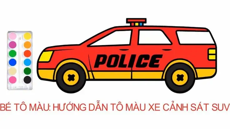 Tô Màu Xe Cảnh Sát - Trải Nghiệm Hấp Dẫn 28