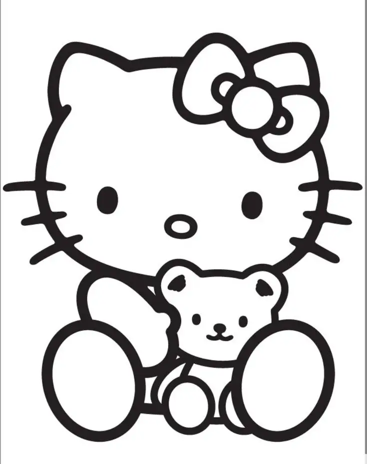 Khám Phá Tranh Tô Màu Hello Kitty Dễ Thương 37