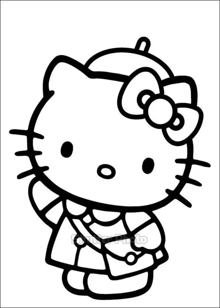 Khám Phá Tranh Tô Màu Hello Kitty Dễ Thương 61