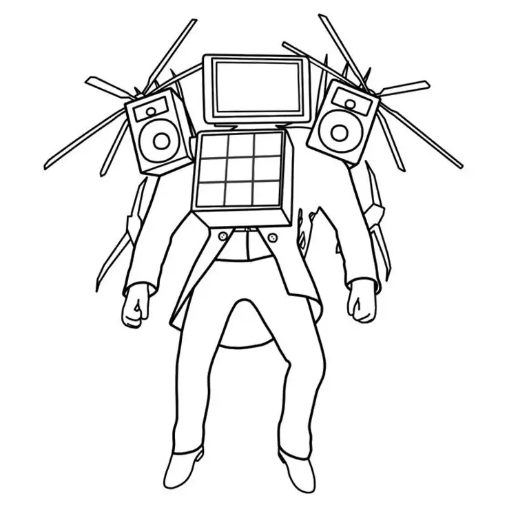 Tranh Tô Màu Titan Cameraman V2 - Hình Ảnh Chất Lượng Cao 39