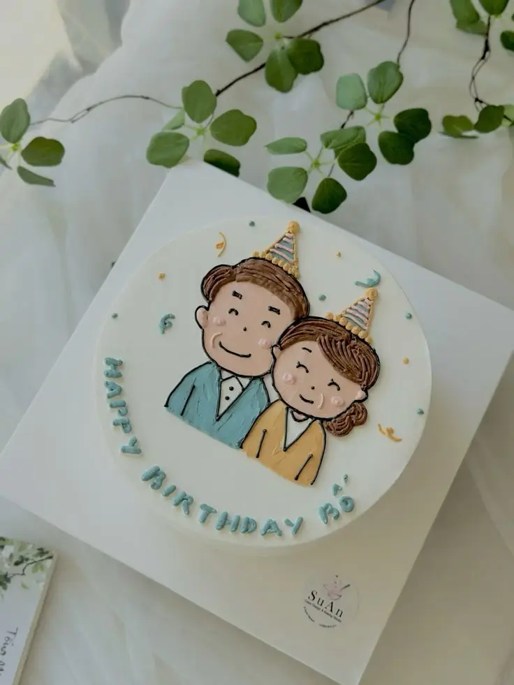 Vẽ Bánh Sinh Nhật Chibi Dễ Thương 35