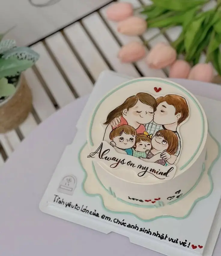 Vẽ Bánh Sinh Nhật Chibi Dễ Thương 54