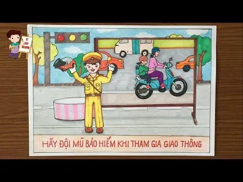 Vẽ Tranh An Toàn Giao Thông Cực Đẹp - 50 Hình Ảnh Đặc Sắc 26