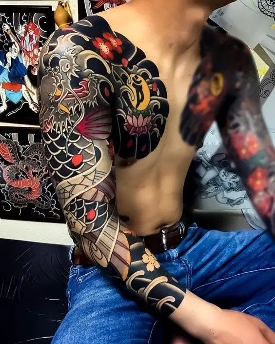 Yakuza Hình Xăm Nhật Cổ Full Tay - Tìm Hiểu Vẻ Đẹp Văn Hóa 63